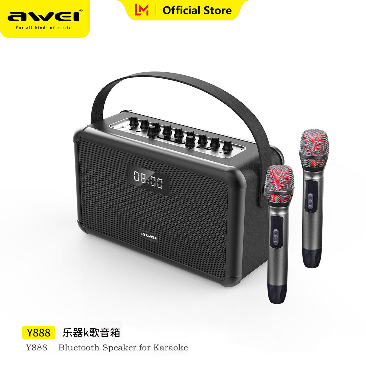 Awei 100W Bluetooth speakers for Karaoke wireless speaker ราคา 16,409 บาท*ส่งฟรี