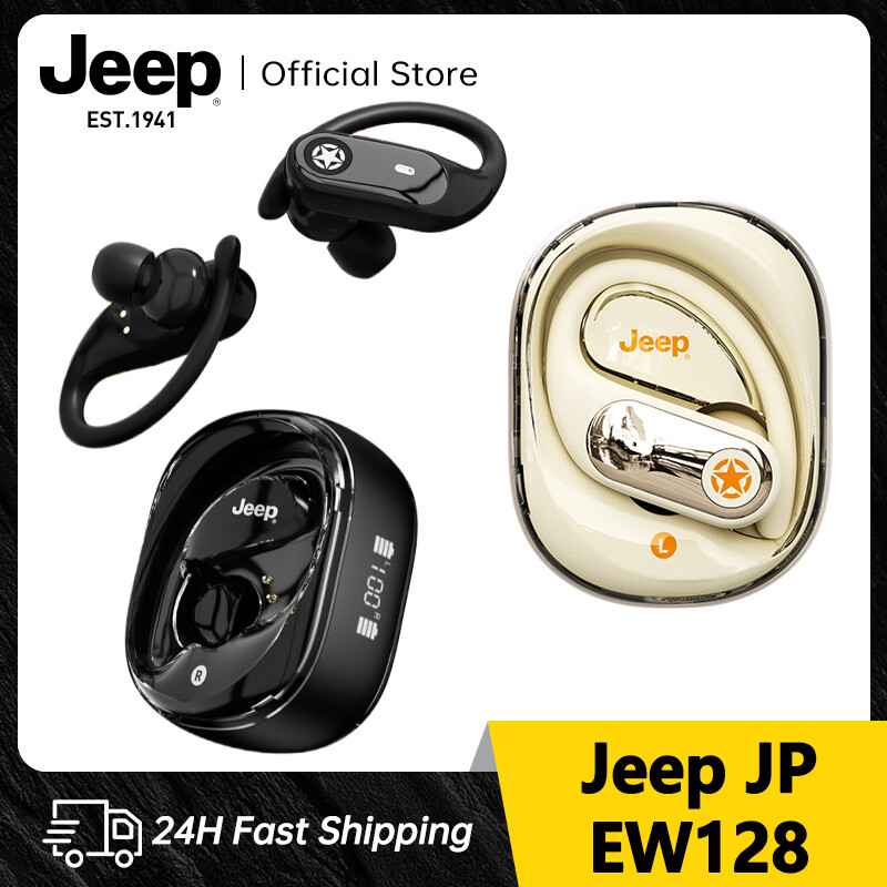 Jeep EW128 Wireless Earbuds Bluetooth 5.4 Headphones Sport Earphone , 20H Bluetooth Earbuds with Earhooks, Over Ear Bud Deep Bass with ENC Mic, IPX5 Waterproof Wireless Earphone for Workout/Running ราคา 499 บาท*ส่งฟรี