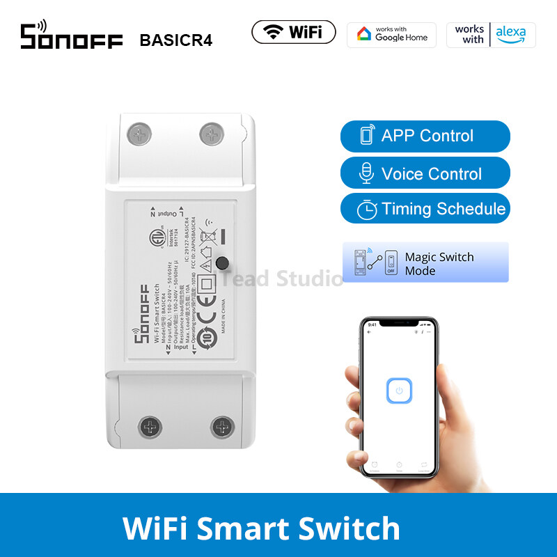 ITEAD SONOFF BASICR4 WiFi Switch New ESP32 Chip Smart Switch Magic Switch