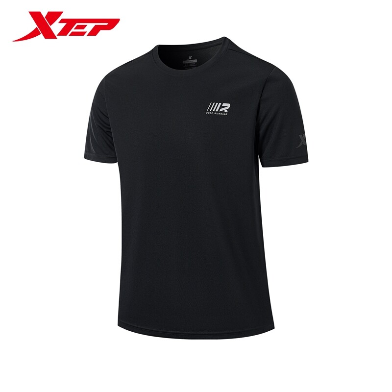 XTEP Men's Sports T-shirt Short-sleeved 2024 Summer New Running Quick-drying Clothes T-shirt Thin Fitness Ice Silk T-shirt 876229010233 ราคา 513 บาท*ส่งฟรี