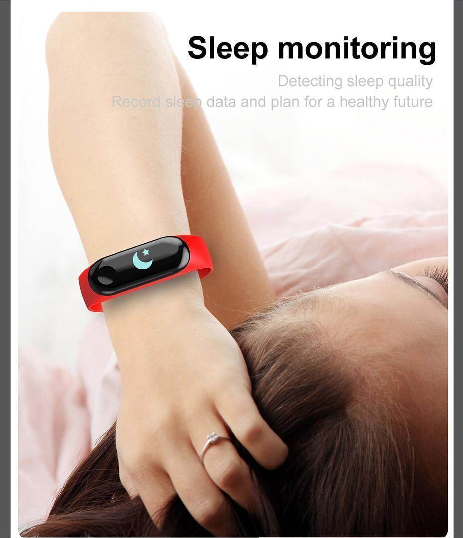 Newest Smart bracelet M3 Sports Blood Pressure Oxygen Heart Rate Monitor Watch Message Caller Smart Band PK For Xiomi mi band 3 (10)