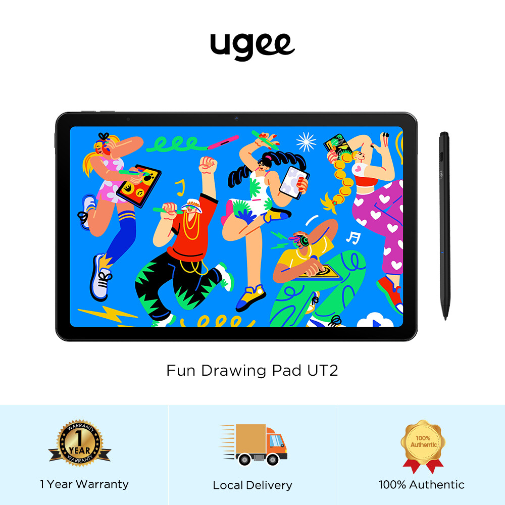 【Local delivery】Ugee Android 14 Tablet Fun Drawing Pad UT2 6GB RAM + 128GB ROM 10.5 Inch,with a U-Pencil,Perfect for Drawing beginners and kids Harga 1,049 Ringgit*Penghantaran Percuma