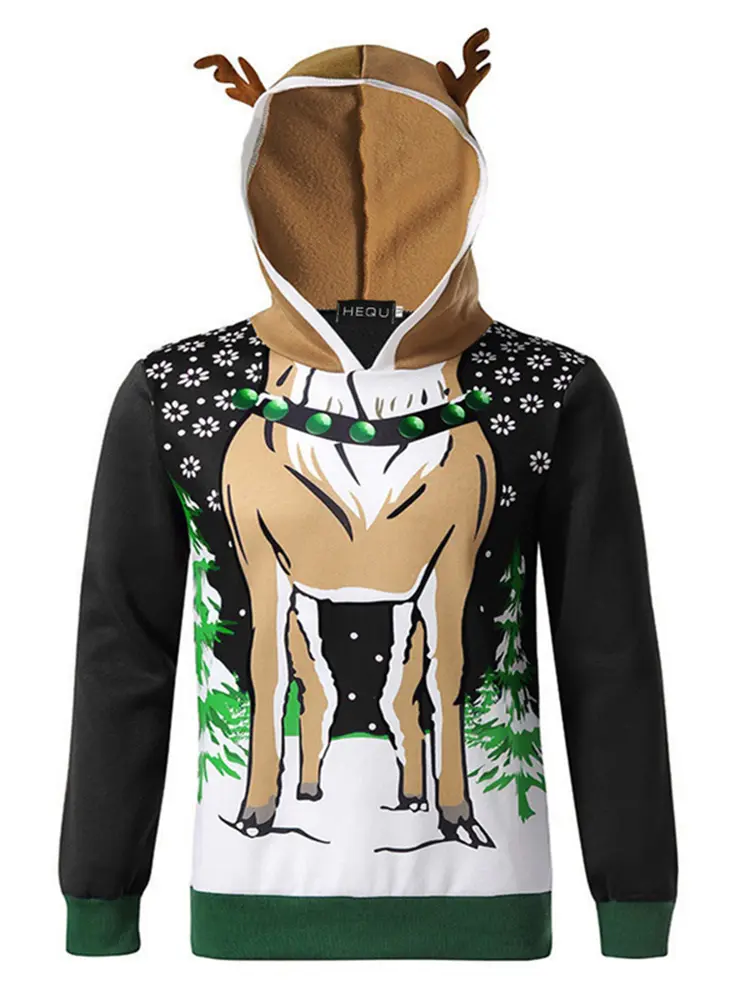 hooded christmas sweater