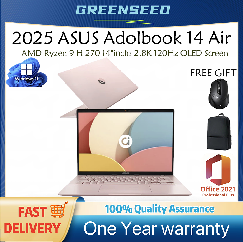 Asus Adolbook 14 Air Laptop - Intel Core I7-1360P, 2.8K Oled
