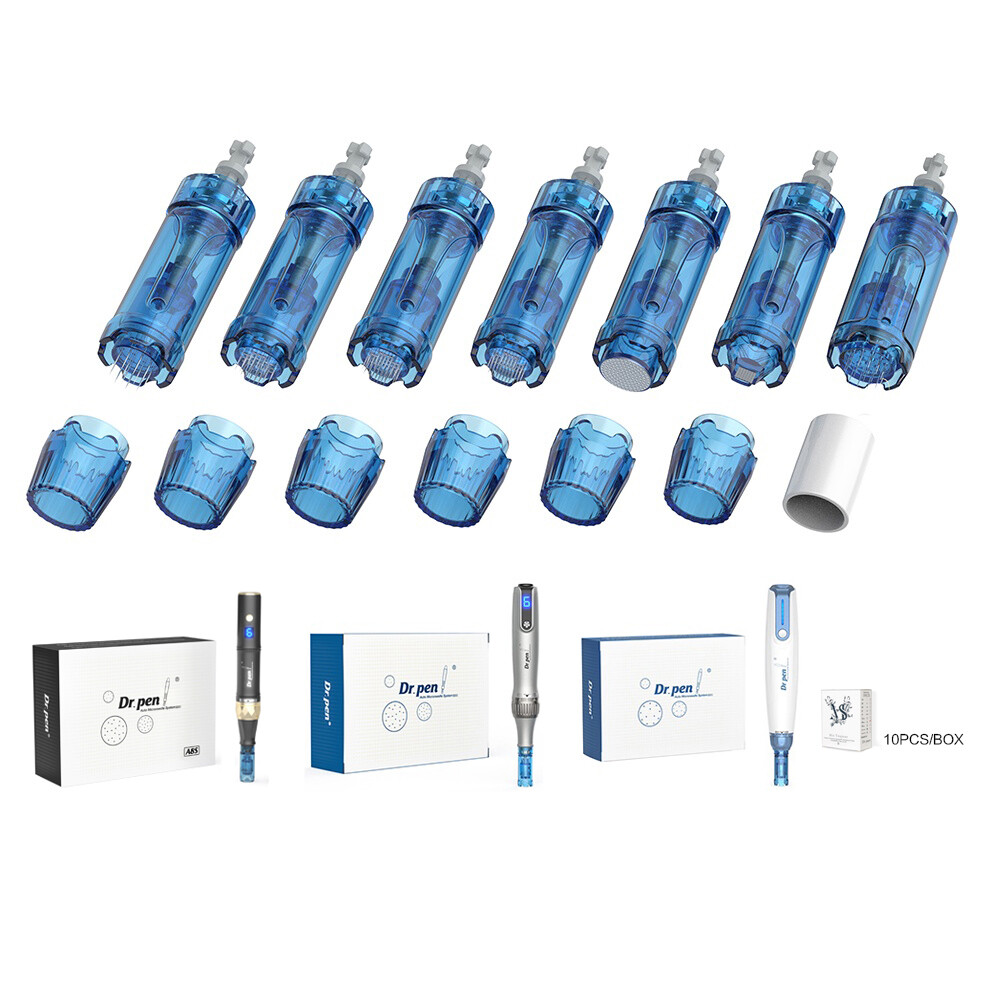 10 cái/hộp máy lăn kim dr pen m8s a9 hộp mực vi kim 18pin 36pin 42pin tròn nano for face skincare