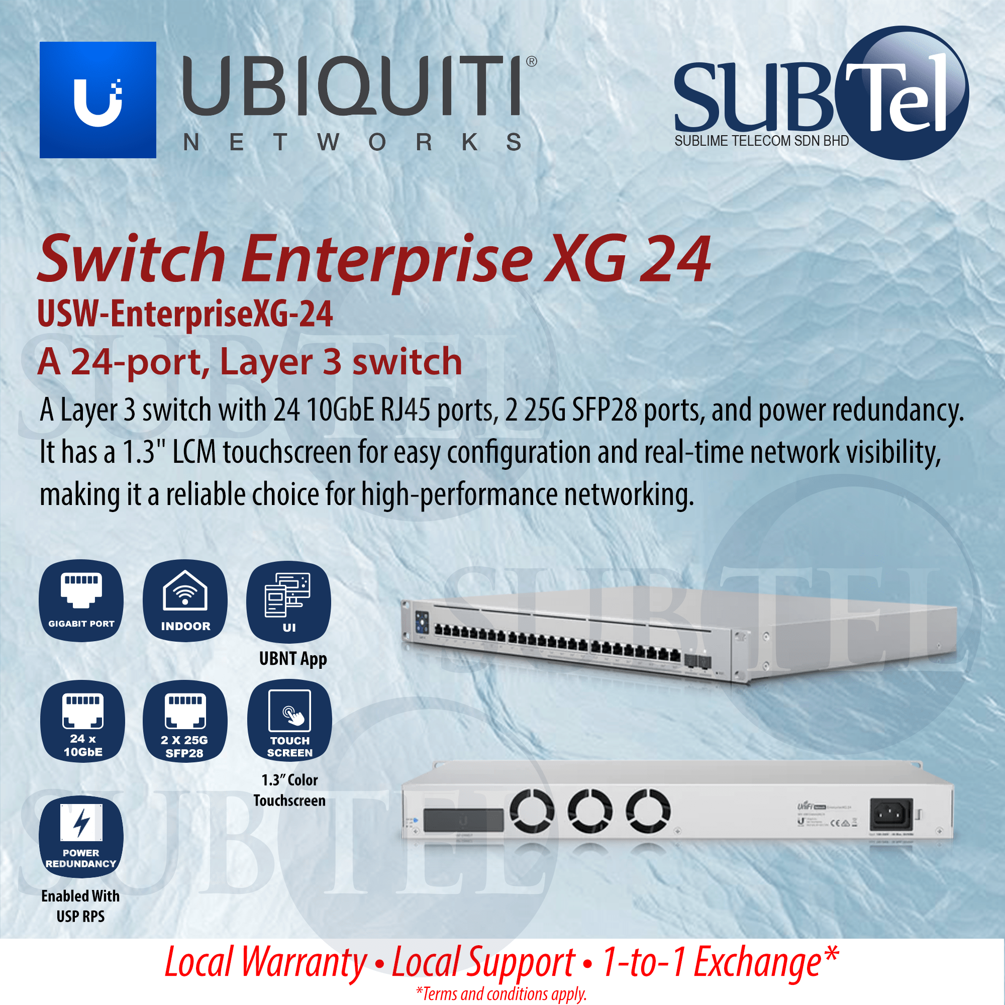UniFi Switch Enterprise XG 24 USW-EnterpriseXG-24 Ubiquiti