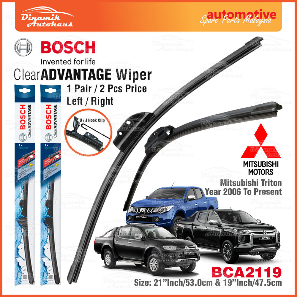 2008 Windshield Wiper 2 Bosch Clear Advantage Wiper Blade Size 24 & 20 Front Left And Right 24 In Wiper Blade - Foto 8