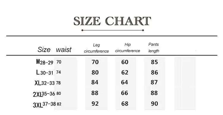 l size in number pants