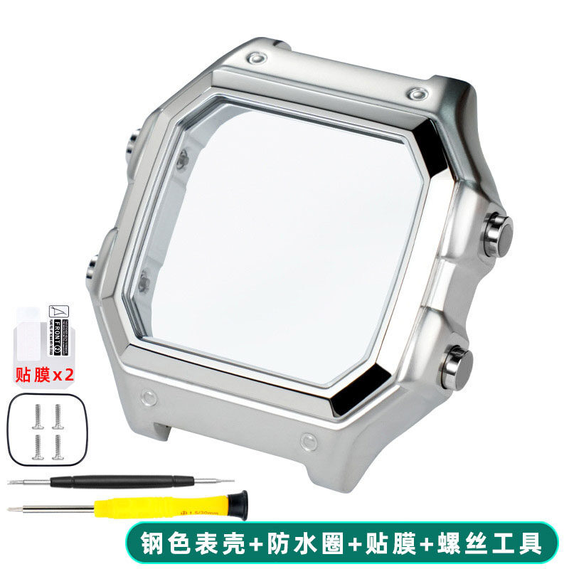 Cho CASIO ae1200 ae1300 trường hợp đồng hồ dây đeo đồng hồ bằng ni lông Bộ Mod sửa đổi tất cả kim lo