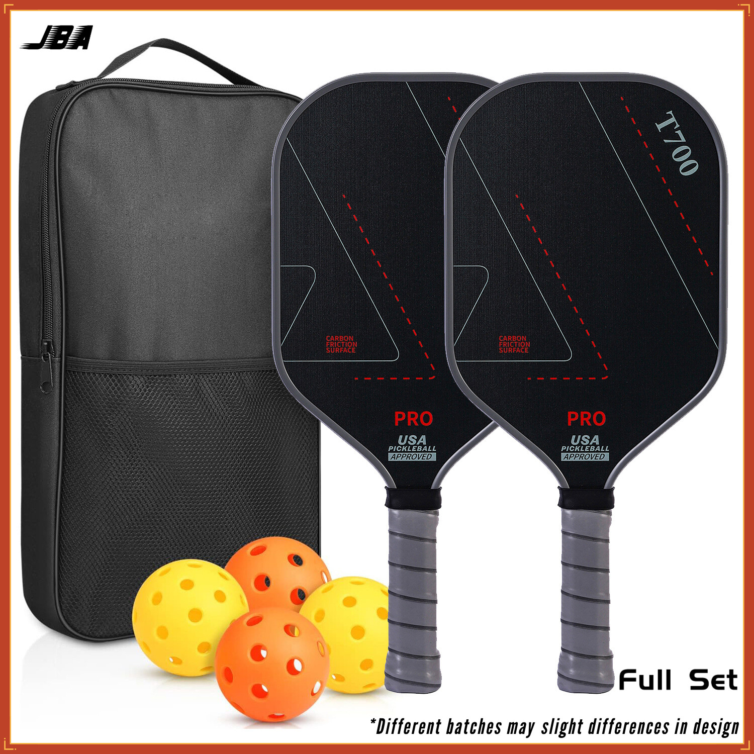 JBA T700 Bộ vợt pickleball sợi carbon vải một mảnh 16mm-Làm mờ kết cấu urtla-điểm ngọt lớn không chống trơn trượt nhẹ được thiết kế để mức độ kiểm soát