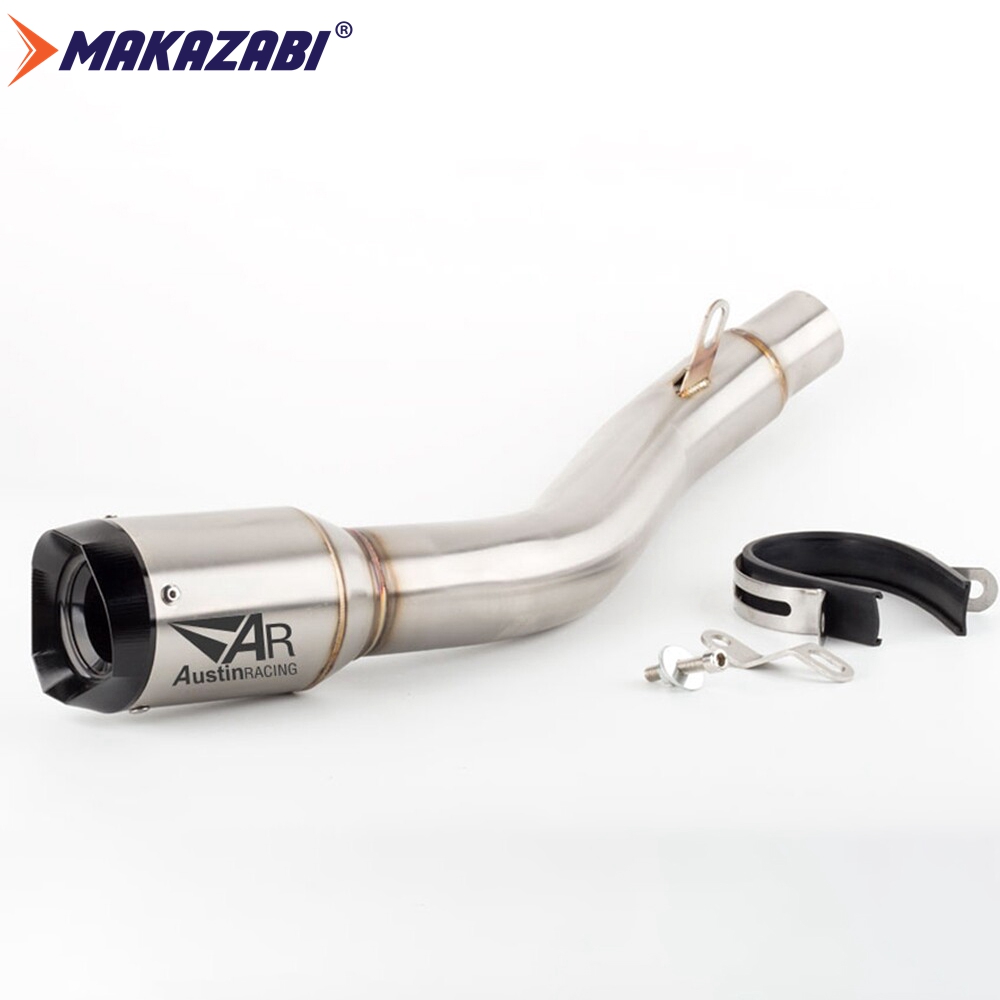 For Kawasaki NINJA ZX-6R ZX6R 636 2009-2024 Motorcycle Exhaust Muffler Escape Moto Middle Link Pipe Slip On Modify Racing Exhuast Link Pipe Muffler Stainless Steel ราคา 3,589 บาท*ส่งฟรี