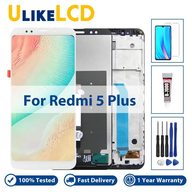 Màn hình cảm ứng màn hình lcd cho xiaomi redmi 5 plus bộ số hóa lcd với sửa chữa thay thế khung