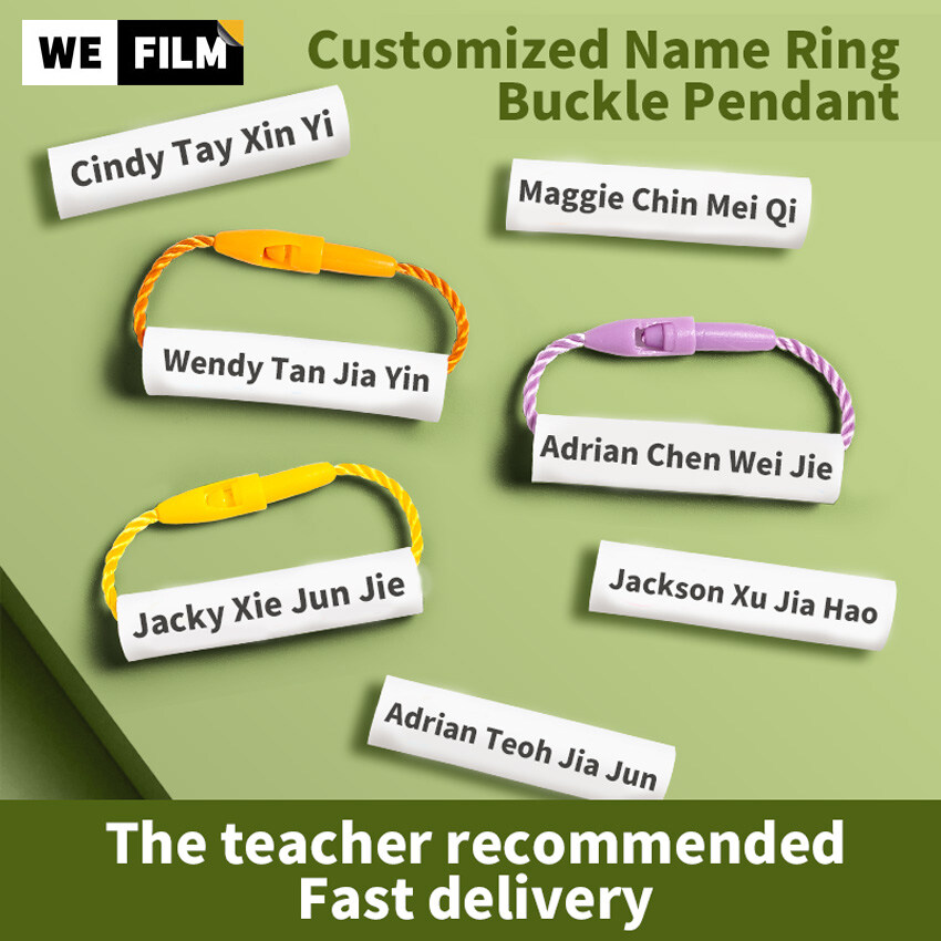 Customized Name Ring Waterproof Baby Shoe Bag Name Sticker Shoe Ring