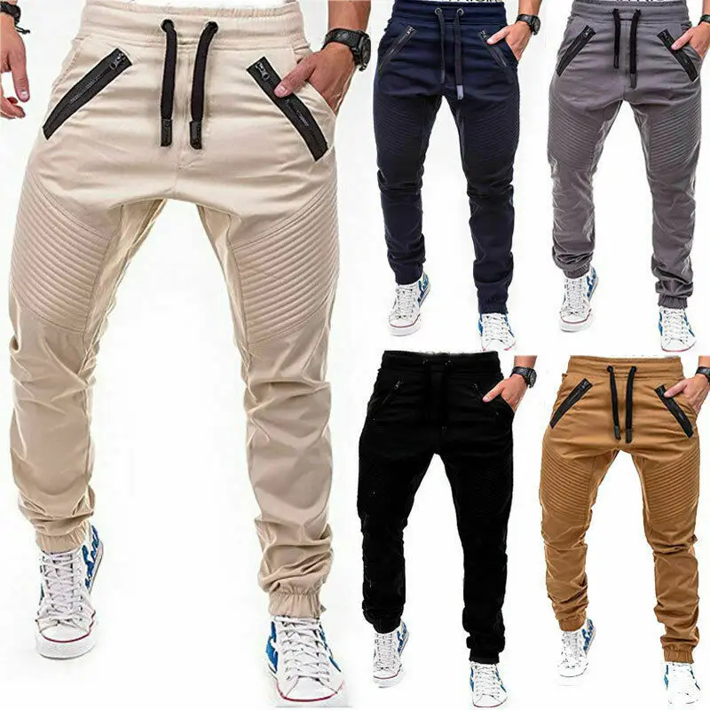 mens joggers with zip legs