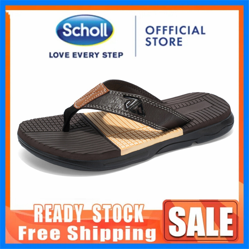 Scholl giản dị Dép tông người đàn ông chống trượt dép ngoài trời mùa hè Dép tông S dép cho nam thời trang thoát khí beachwalk Dép cỡ lỡn 45 phong cách mới Đen dép mềm cho nam giảm giá