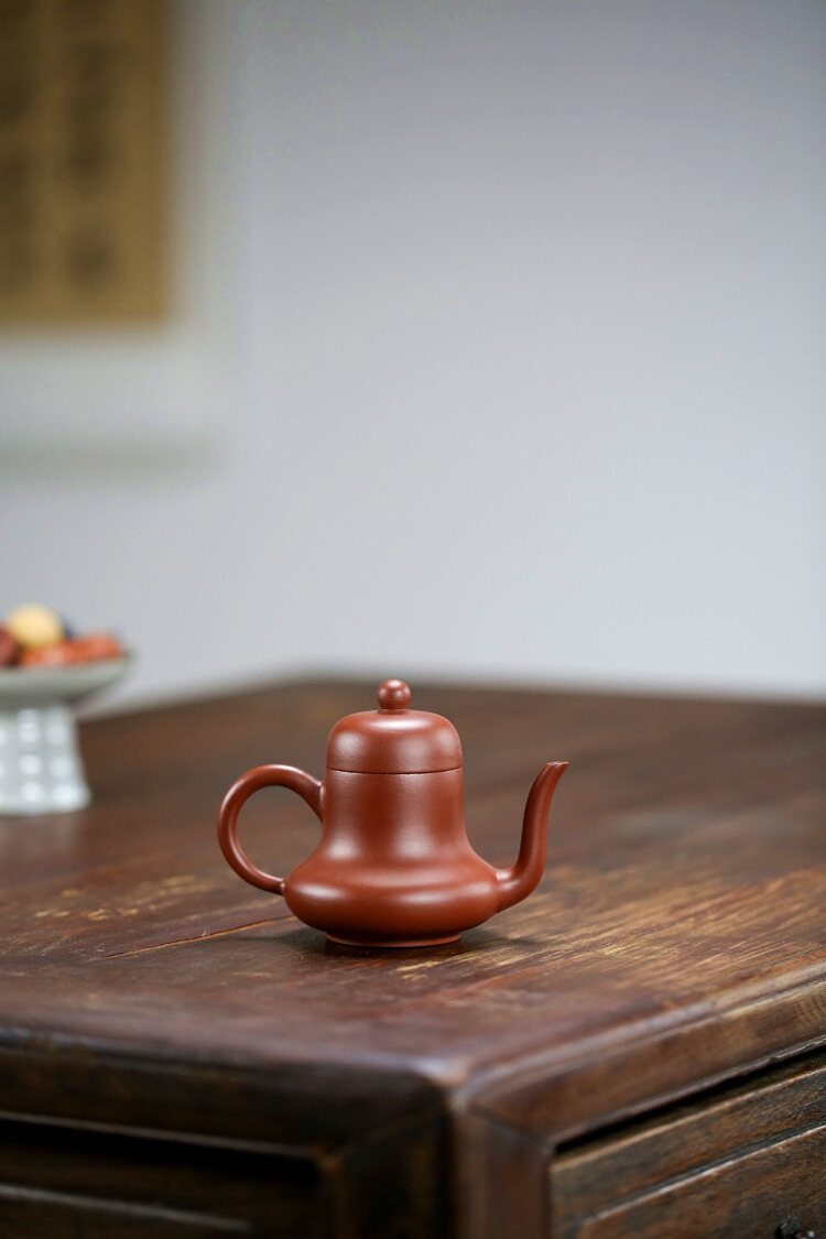 Ấm Trà Đất Sét Nghi Hưng 130Ml Ấm Trà Gốm Tráng Men Màu Đỏ Đậm Ấm Đất Sét Ấm Trà KungFu Trung Quốc Dụng Cụ Pha Trà Bộ Ấm FCH152