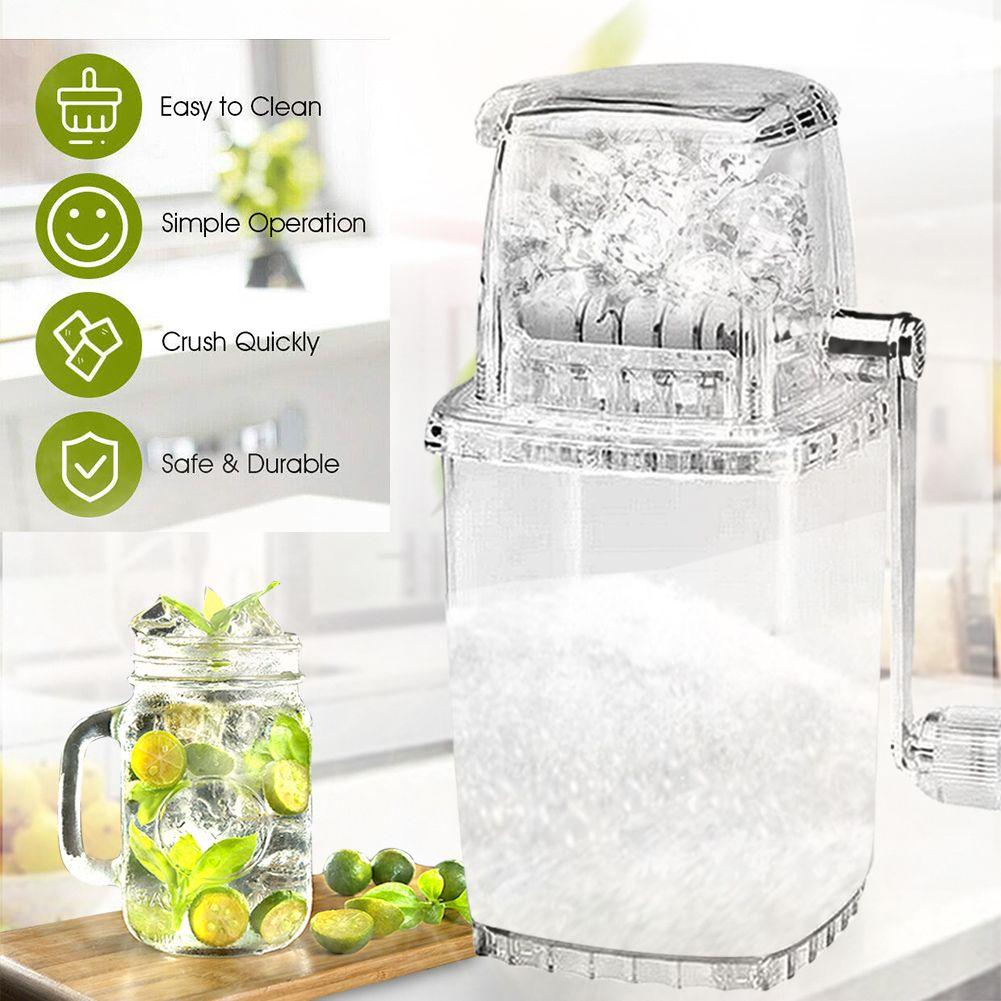 Hot Sale Portable Hand Crank Manual Ice Crusher Shaver Kids