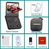 MIYOO Flip V2 Handheld Game Console 3.5IPS Screen Retro Compact Portable Game Machine for On-the-Go Entertainment Players Gift