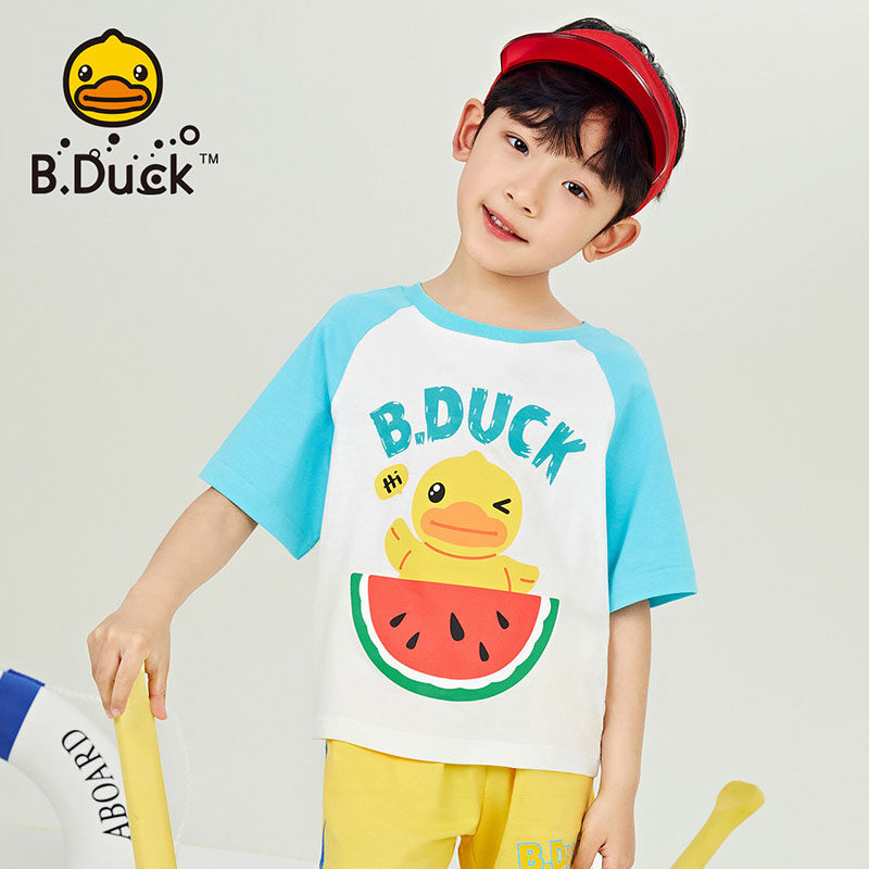 B. Duck Pure Cotton Short Sleeved Comfortable And Breathable Short Sleeved