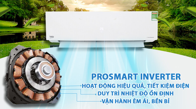 ProSmart Inverter - Máy lạnh Beko Inverter 1 HP RSVC10BV