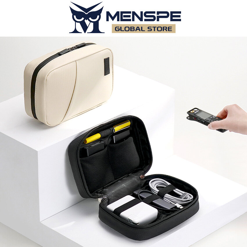 MENSPE Digital Storage Bag USB Cable Storage Bags Travel Organizer Electronic Gadget Bag Multi-Function Pouch Large Cable Organizer Bag Accessories U Disk Hard Drive Headset Accessories Storage Bag