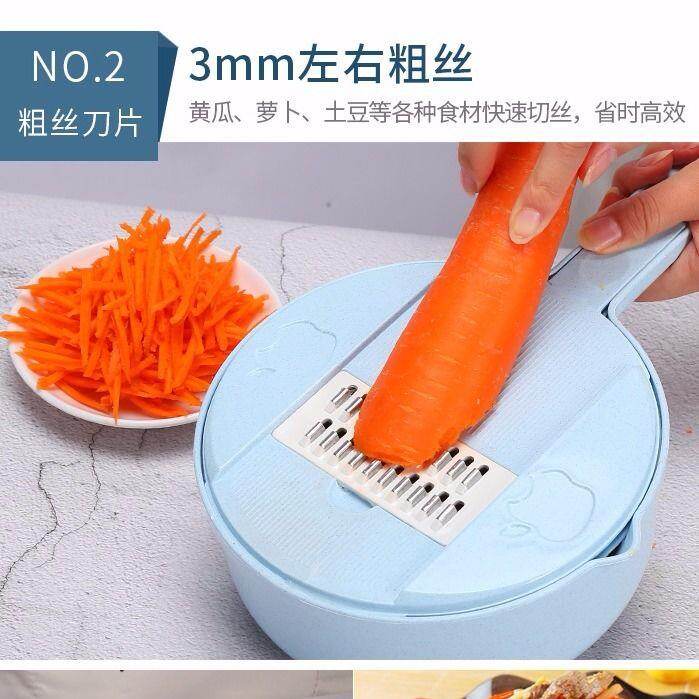 Gambar Multifunctional vegetable cutter potato shredded artifact grater slicer kitchen supplies household scraping wire grater