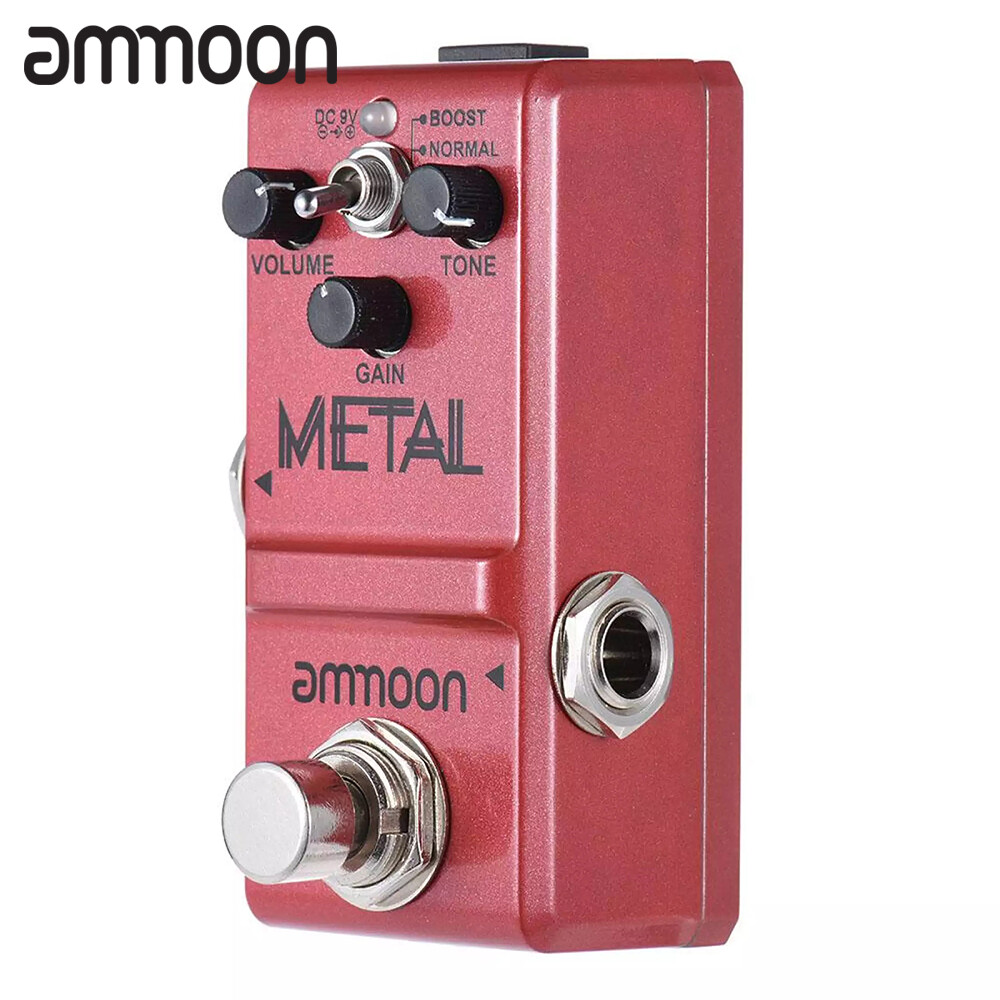 Ammoon Nano Series Guitar Effect Pedal Heavy Metal Distortion True Bypass Aluminum Alloy Body
