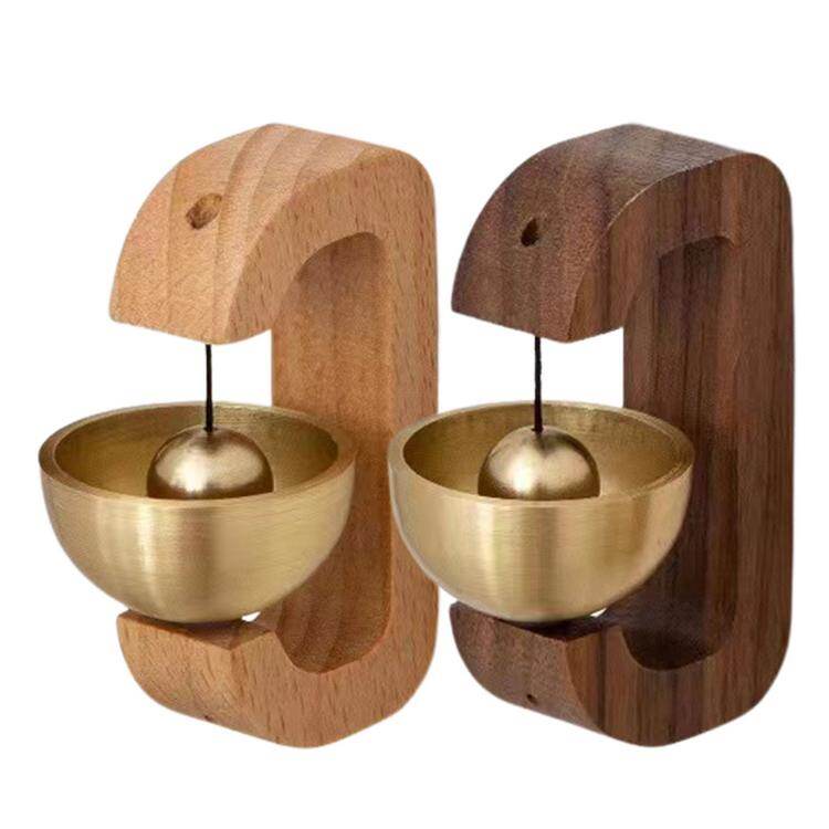 Gambar Shopkeepers Bell for Door Opening Shopkeepers Doorbell for Door Opening Wood Doorbell Office Ornaments And Hanging Decoration for Entrance Fridge Sticker And Barn Door Creative Gift excitement