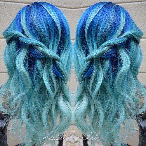 HAIR DYE Ash Blue 浅蓝色染发30ML(Repack) Angel blue hair dye 天使蓝色头发light blue  dye hair / fruity dye shampoo | Lazada