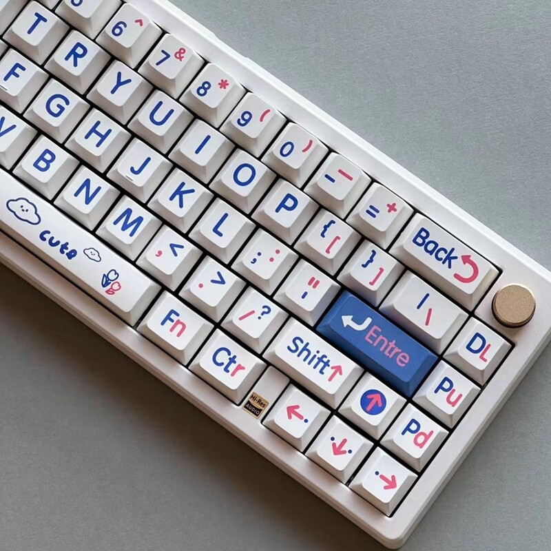 Klein màu xanh keycap 125 phím anh đào hồ sơ pbt thăng hoa nhật bản keycaps cho công tắc cherry mx bàn phím cơ rk61/anne pro 2/gk61