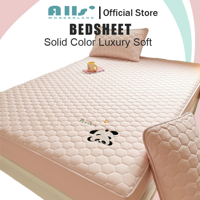 Alls' Wonderland Thicken Fittedsheet Panda Series Soy Fiber Bedsheet Single Queen King ราคา 231 บาท*ส่งฟรี