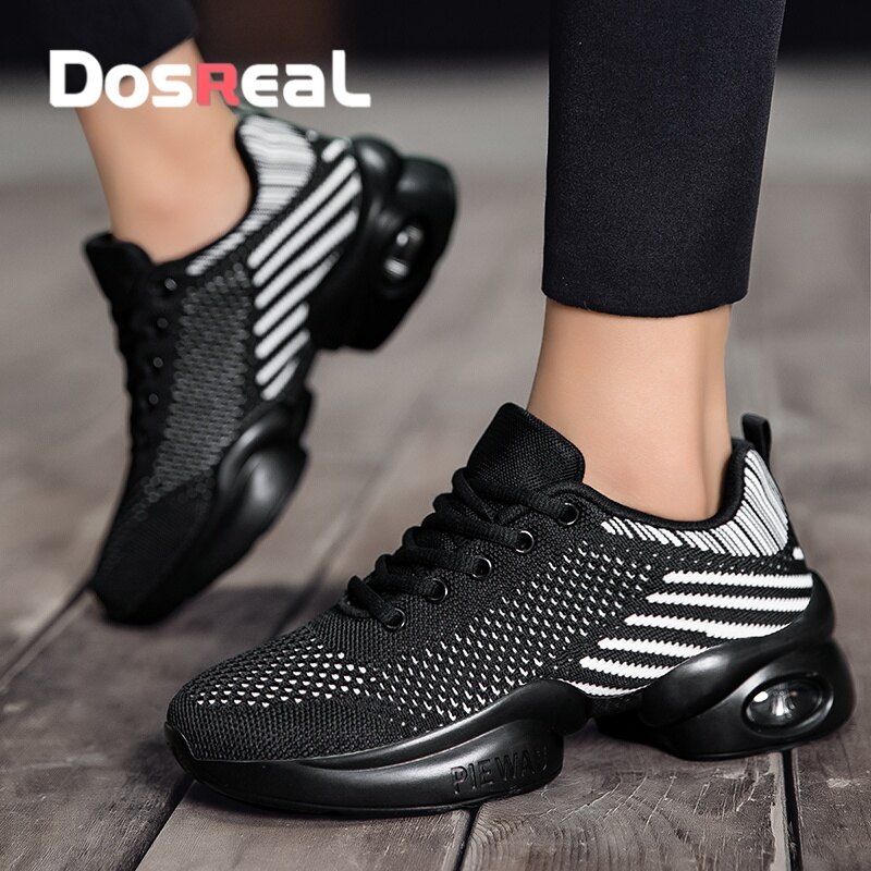 DOSREAL Women Breathable Shoes Fashion Dance Shoes Sneakers For Ladies Big Size 35-42 Soft Bottom Jazz Dancing Shoes Women Sport Shoes ราคา 993 บาท*ส่งฟรี