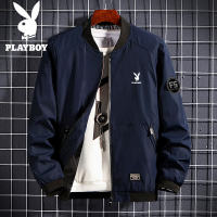 PLAYBOY Trend Spring and Autumn Mens Jacket Jacket Baseball Uniform Korean Version of The Slim Handsome Jacket Short Stand Collar Top
