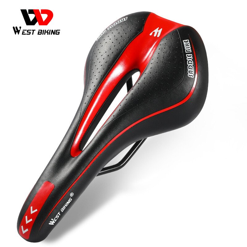 WEST BlKING Bike Saddle Ultralight Road MTB Bicycle Saddle Seat Comfortable Foam Mountain Bike Cushion Bmx Seat Hollow Cycling Saddle Bikes Parts - ยี่ห้อ West Biking ราคา 330 บาท*ส่งฟรี