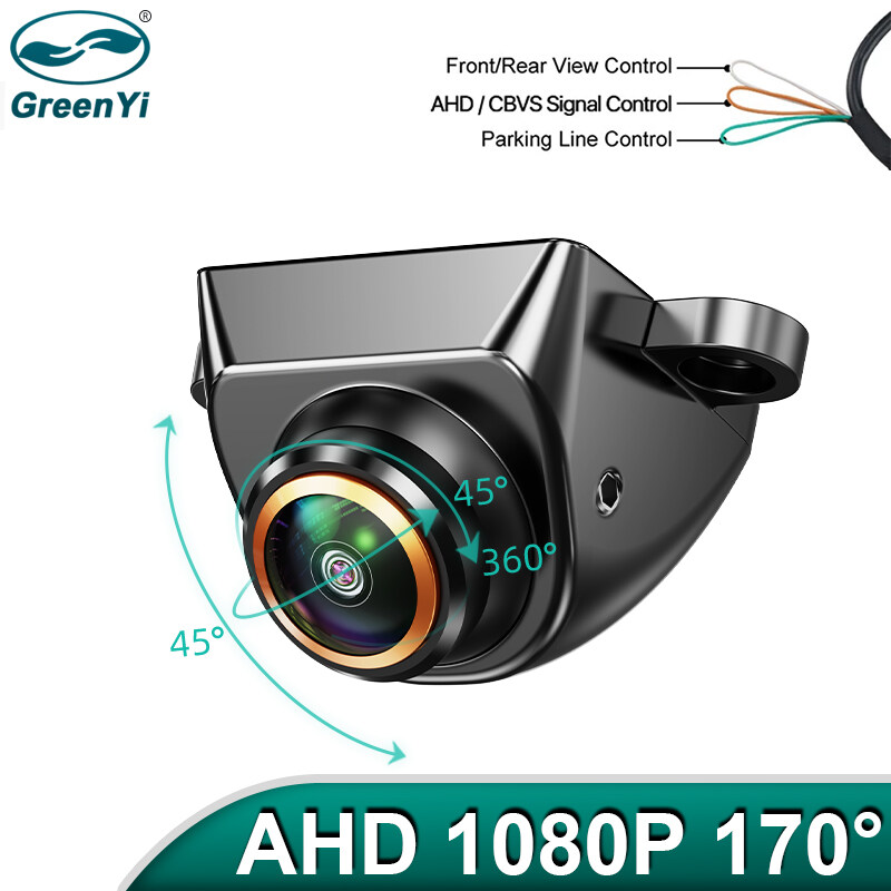 GreenYi AHD 1080P Camera Chiếu Hậu 360 Độ Điều Chỉnh Được Ống Kính Mắt Cá