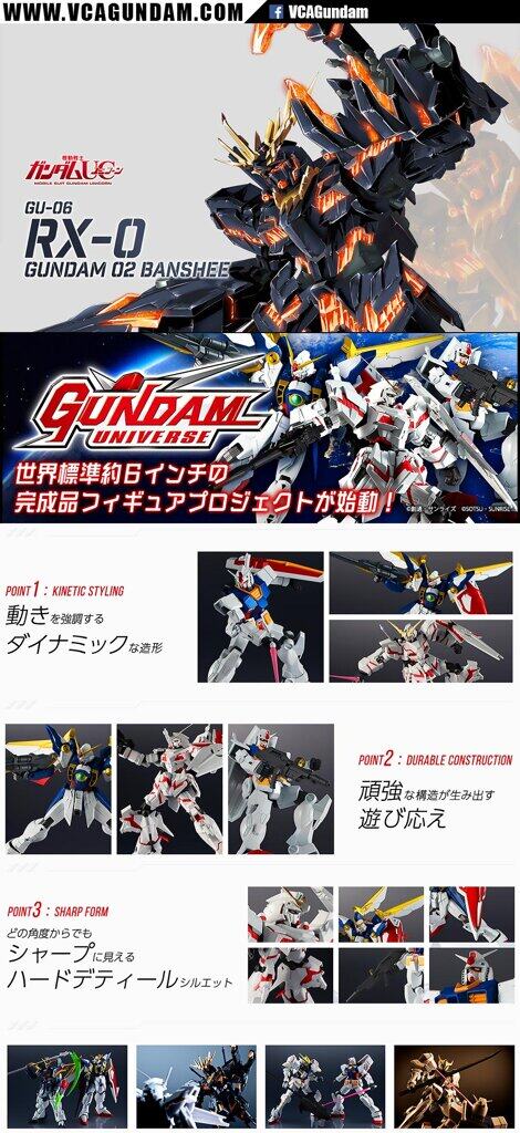 GundamUniverse UNICORN GUNDAM 02 BANSHEE (DESTROY MODE) ยูนิคอร์น กันดั้ม 02 แบนชี