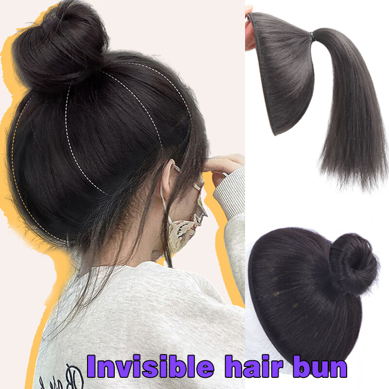 Phụ kiện tóc thời trang vô hình búi tóc làm cho đầu đầy đủ tóc đuôi ngựa tóc búi tóc búi tóc búi