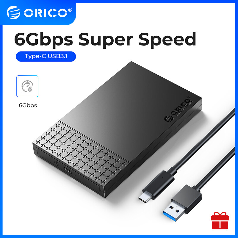 ORICO Hộp Đựng HDD Type-C USB3.1 Sang SATA3.0 2.5 "USB 3.1 Gen1 SSD Hộp Bao Vây HDD 5Gbps 4TB Hỗ Trợ