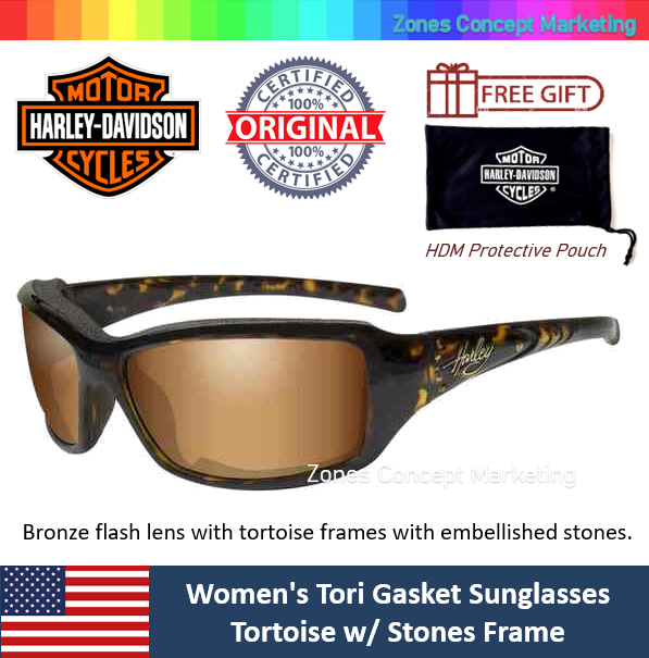 HARLEY DAVIDSON Official Unisex Designer Sunglasses HD0116V (Grey 