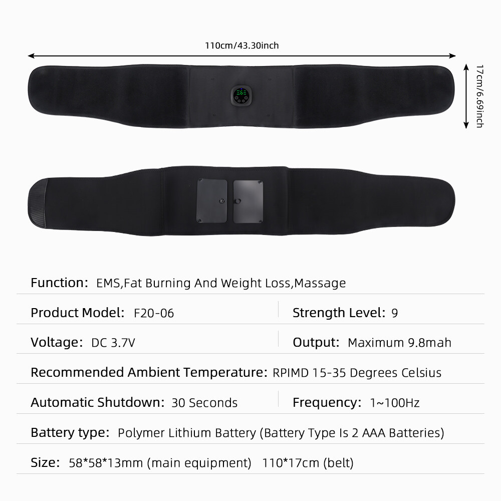 EMS Đai Giảm Béo Cơ Bụng Chạy Điện Đai Thắt Lưng Máy Kích Thích Cơ Bụng Thông Minh Máy Tập Cơ Bụng Giảm Cân Đốt Mỡ Tập Thể Dục