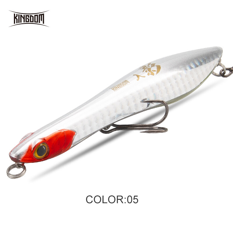 Kingdom Surf-Dogger Mồi Câu Cá 95Mm 110Mm Nổi & Chìm Mồi Cứng Dài Đúc Hành Động Tốt Mồi Giả Kiểu Bút Popper Wobblers