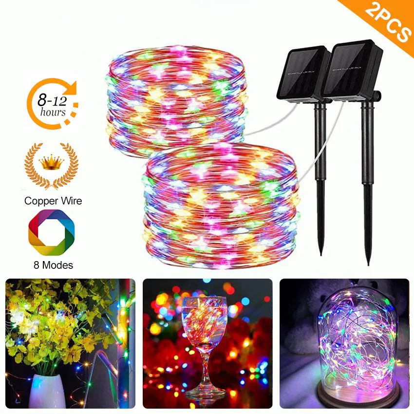 Buy 1 Take 1 Solar Christmas Lights Outdoor 7m Garden Decoration Lights Outdoor Waterproof Christmas Decor Christmas Decorations On Sale Lazada Ph