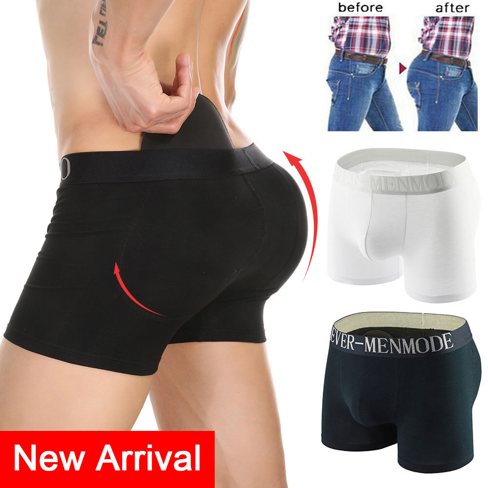 Quần lót độn mông cho nam quần lót boxer nâng mông tự nhiên đệm có thể tháo rời để nâng mông