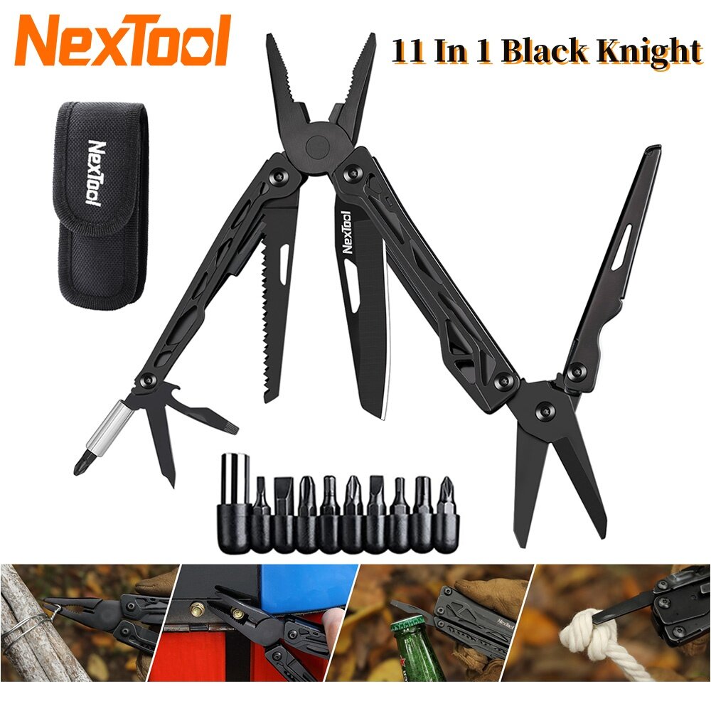NexTool 11 In 1 Multifunctional Folding Pliers Tools Screw Screwdriver Camping Hiking Cycling Opener Saw ราคา 730 บาท*ส่งฟรี
