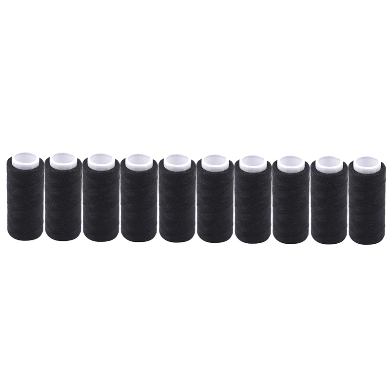 10Pcs/Set Polyester Sewing Thread 200 Yards/Spool Home Sewing Kit for Hand and Machine Thread to Sew Hand Embroidery Supplies