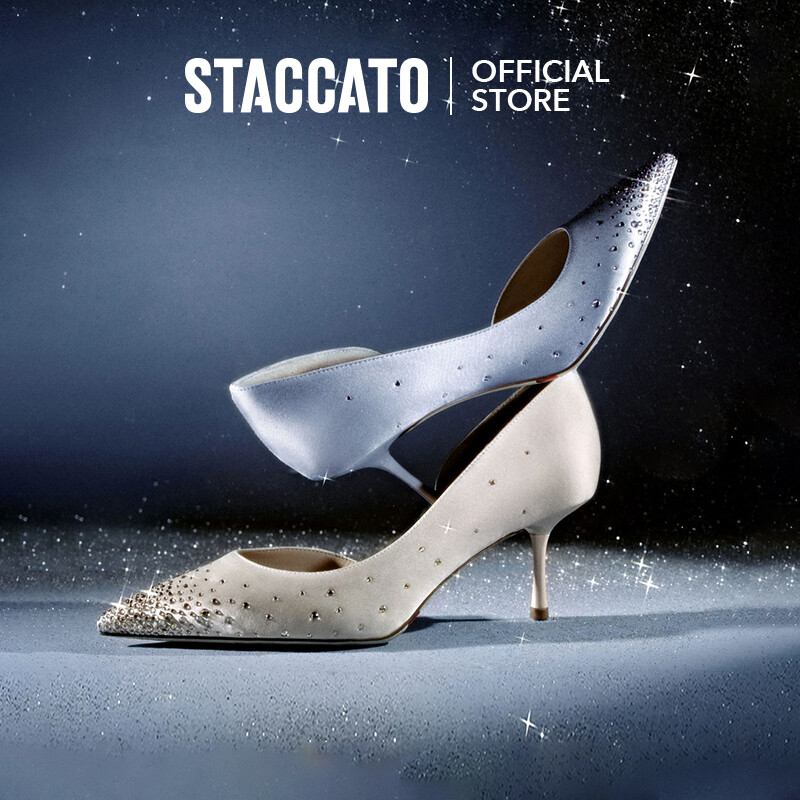 Staccato Women's High Heels Fairy Shoes Wedding Shoes Pumps ED398 ราคา 4,118 บาท*ส่งฟรี