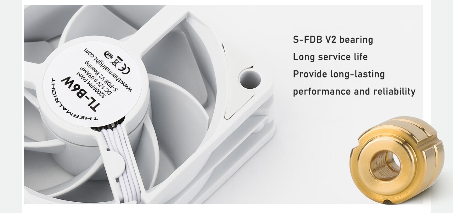 Ventola CPU Thermalright TL-B6W 60mm - Silenziosa, PWM, 3200 RPM Per Raffreddamento PC