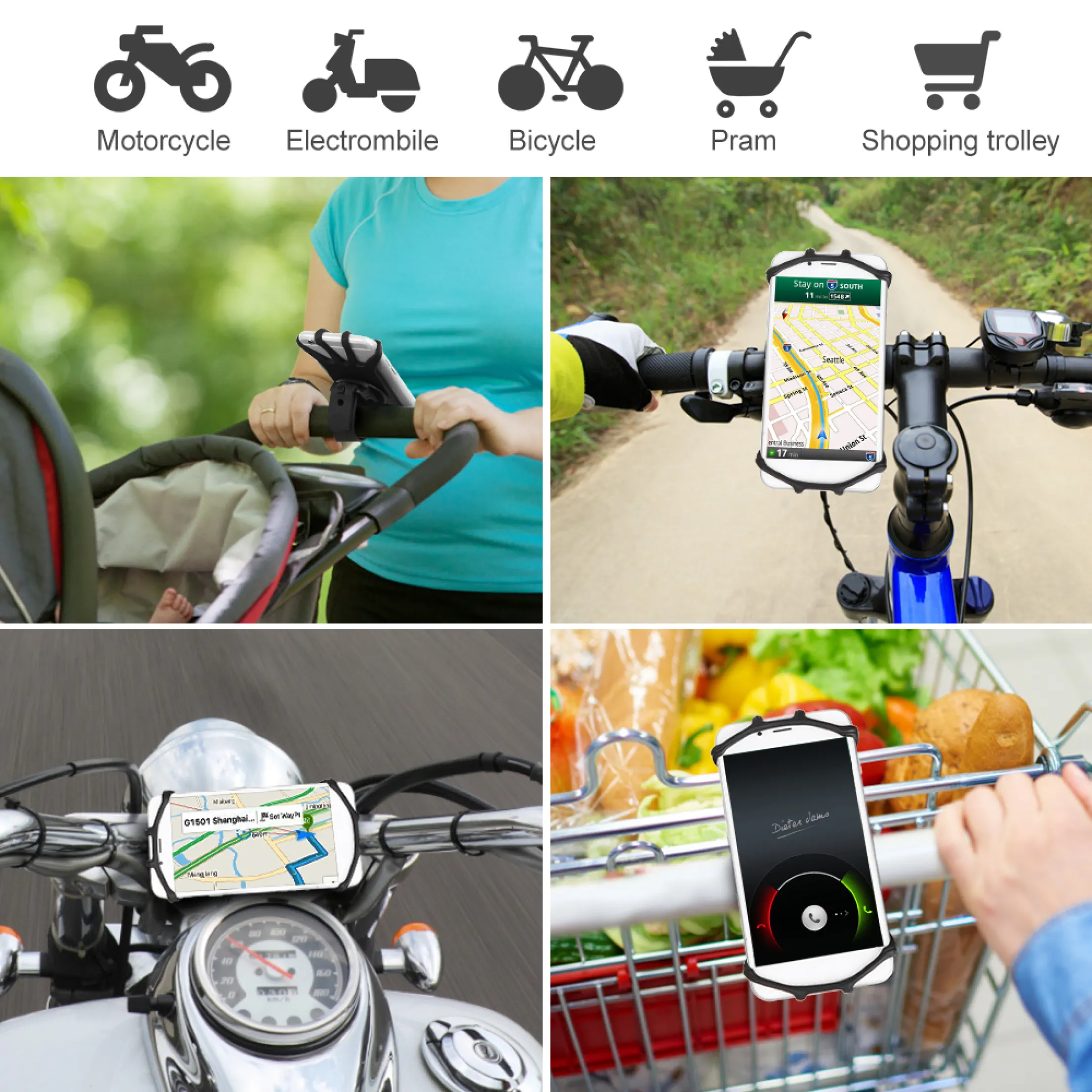 Multifunctional Bike Phone Mount Bicycle Computer Holder Compatible With Garmin Bicycle Handlebar Universal Phone Mount For 4 5 To 6 5 Inches Phone Lazada Singapore