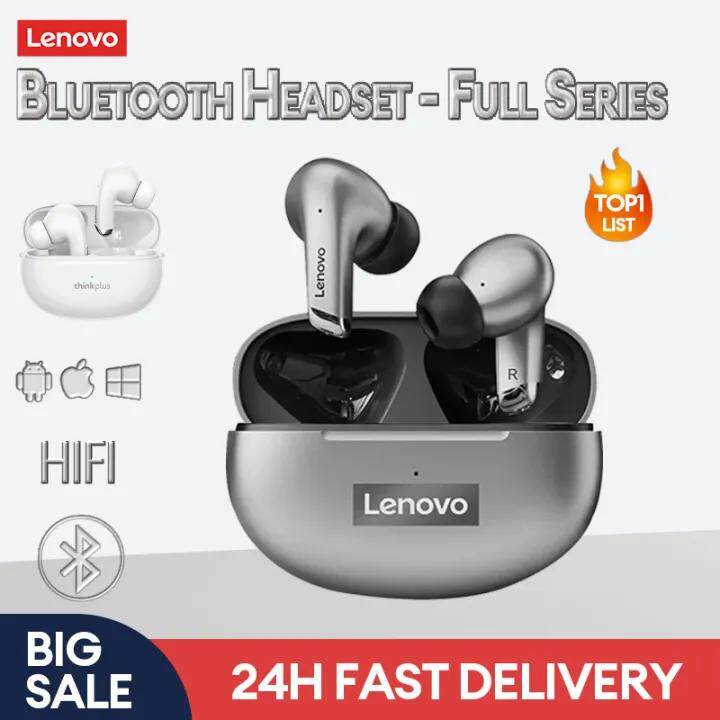 Lenovo LP5 Waterproof Headsets Reduce Noise HiFi Music Earbuds Wireless Headphones Bluetooth Earphones Charging Box