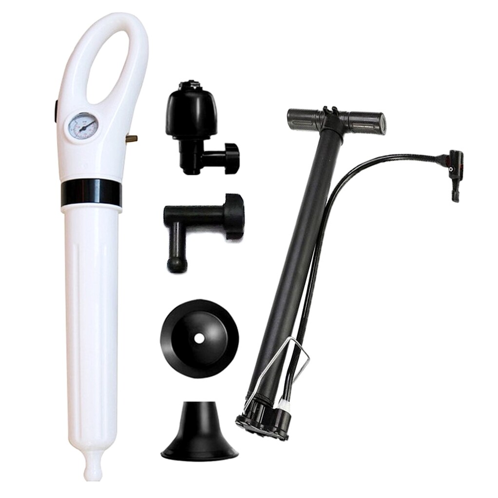 High Pressure Air Drain Blaster Plunger Pump Sink Unclog Toilet Plunger ...